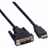 DVI-D Single Link - HDMI kabel / zwart - 2 meter