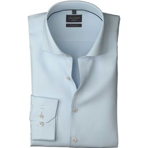OLYMP - No. Six - Overhemd - Bleu - Super Slim Fit - Royal Kent