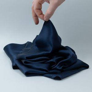 Perfect Sleep Set Blauw - Kussensloop & Slaapmasker - Silk Heaven - 40x80cm