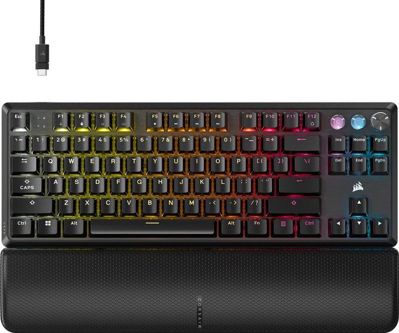 Corsair K70 PRO TKL - Tenkeyless Gaming Toetsenbord - Mechanisch & Magnetisch - Backlit RGB LED - US Qwerty - Zwart