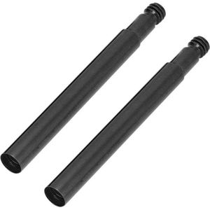 2 stuks 60mm Fiets Presta Ventiel Extender Aluminium Racefiets Binnenband Ventielen Extension - Zwart - Grafietzwart/_content .