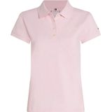Tommy Hilfiger Script Slim Fit Korte Mouw Poloshirt Roze XS Vrouw