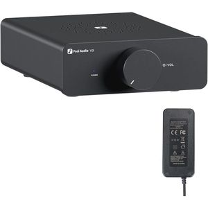 Stereo HiFi Versterker 300Wx2, Mini Class D Bluetooth Audio Versterker met Verwisselbare Op-Amps