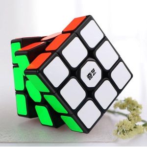 QIYI magic cube draaikubus breinbreker puzzel zwart - speed cube- sail