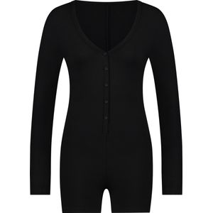 Hunkemöller Jumpsuit Rib Zwart XL