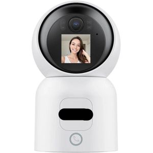 Babyfoon met Camera - Baby Monitor - Binnencamera - IP Smart Surveillance Camera - Automatische tracking - Wit - WiFi - 4MP - Alles-in-één - Videogesprek