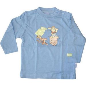 Disney Winnie The Pooh shirt met lange mouw - blauw - maat 86/92