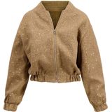 Zusss Jas Bomber Jasje Met Sequins 0310-029 1016 Beige Dames Maat - S