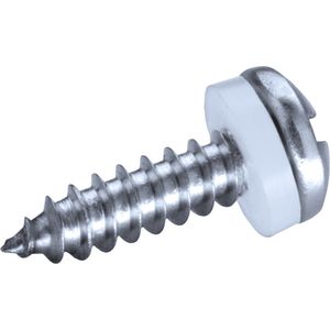 GOEBEL® - 1000 x Bolkop plaatschroeven (Ø x L) 4,2 x 13 mm RVS C1 (AISI 410) GOEBEL zilver GL met PA (Polyamide) Ring - Schroeven - 1747142130