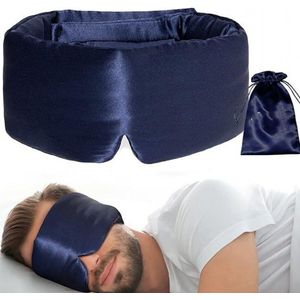 Verduisterend Oogmasker - Slaapmasker - Verduisterend Oogmasker - Zijdezacht - Premium Slaapmasker - Beschermt de gezichtshuid - Anti Rimpel - Zijde - 3D Ergonomisch - imitatie zijde - 100% Verduisterend