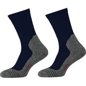 Wandelsokken - 6-Pack - Marine - Maat 35-38 - Hiking Sokken Met Coolmax Voor Koele Voeten - Sokken - Heren / Dames - X-Treme