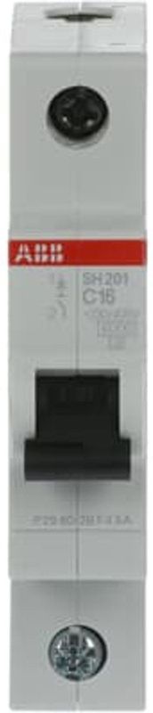 ABB - SH201-C16 - Installatieautomaat - 1-Polig - 16A - Type C