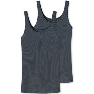 Schiesser - 162896 - Tanktop - Nachtblauw - 80% Modal, 10% Polyester, 10% Elastomeer - 2-pack