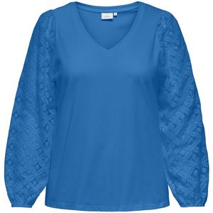 ONLY CARMAKOMA - CAREFFIE LS V-NECK BLOUSE JRS - Dames - Blouses
