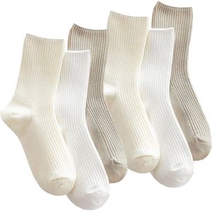 Schattige esthetische crew-sokken voor dames van premium katoen, ideaal als cadeau voor vrouwen