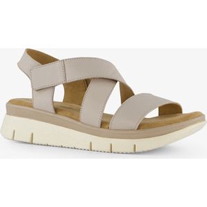 Hush Puppies leren dames sandalen beige - Maat 37