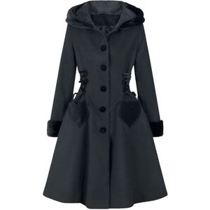 Hell Bunny Scarlett Dames Lange jassen - zwart - XS