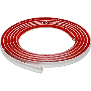 Zelfklevende Flexibele Afdichten van hoekranden – PVC Muurstrip – 5 Meter – Waterdicht & Buigzaam – Voor Wanden, Plafonds, Vloeren, Hoeken en Meer – Wit – 12mm x 9mm