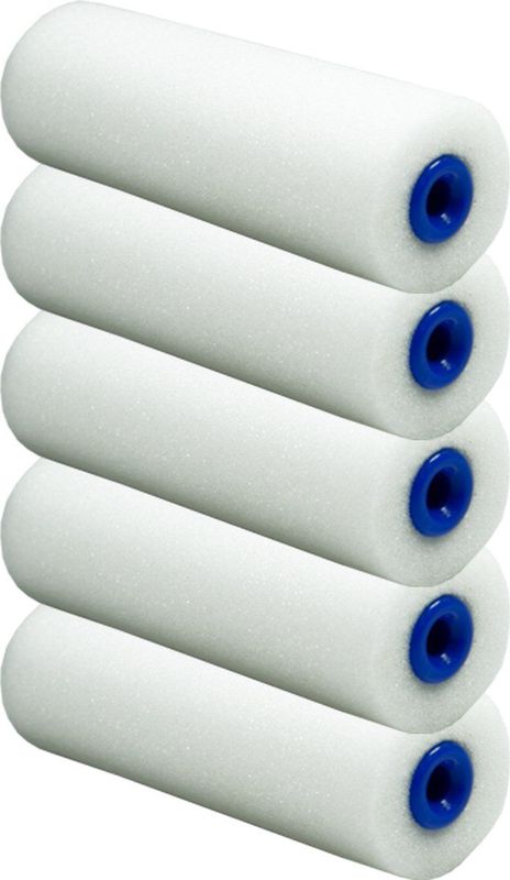 DULA Verfrollers rond - Foam - 10,5 cm - Reserve schuimrollen - Lakrollers - 5 Stuks