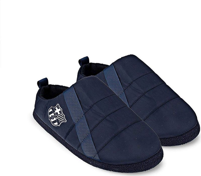 FC Barcelona - Gevoerde Pantoffels - Marineblauw - Lichtgewicht