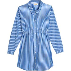 Knielengte Overhemdkraag Jurk