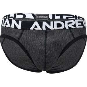 Andrew Christian Active Sports Brief Charcoal - MAAT S - Heren Ondergoed - Slip voor Man - Mannen Slip