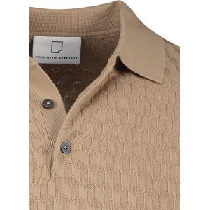 Born With Appetite poloshirt korte mouw beige