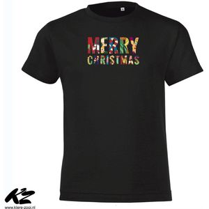 Klere-Zooi - Merry Christmas - Kids T-Shirt - 128 (7/8 jaar)