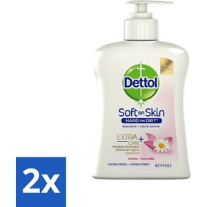 Dettol - Handzeep - Antibacterieel - Hydraterend - Kamille - 250 ml - Voordeelverpakking - 2 stuks