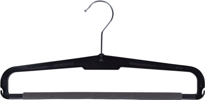 M122-37 - Broekhanger - Zwart - 20 Stuks - Met Antislip Schuimlaag