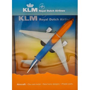 Speelgoedvliegtuig KLM boeing 777 rio lengte 13,5cm