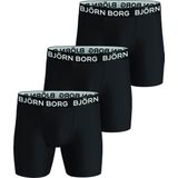 Bjorn Borg heren boxershort - Performance - 3-Pack - MP001 - Black - S .