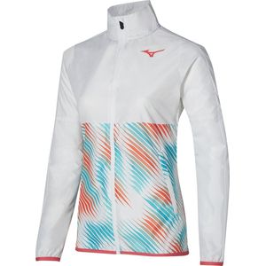 Mizuno Printed Jacket Dames Wit Blauw