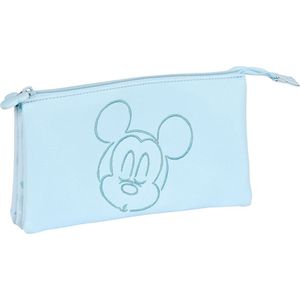 Mickey Mouse Clubhouse Pennenetui Met 3 Vakken Mickey Mouse Clubhouse Baby Licht Blauw (22 X 12 X 3 Cm)