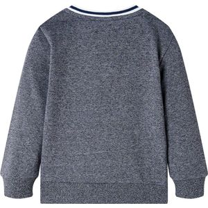 Kindertrui - Maat 128 - Marineblauw met Vosprint