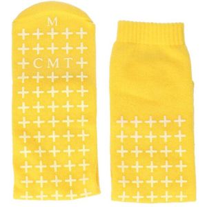 Anti-slip sokken geel medium maat 39-42