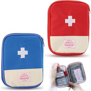 Inovra - 2-delige reis-medicijnset draagbare EHBO-set voor noodsituaties thuis (Rojo Azul) . - EHBO-kit