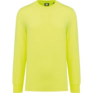 WK. Designed To Work Ecologisch uniseks T-shirt met lange mouwen WK303 - Fluorescent Yellow - XXS
