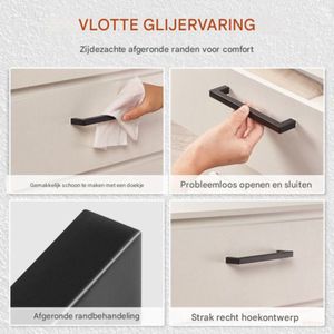 Meubelgrepen - Set van 30 - Roestvrijstaal - 108x12x35 mm - Keukengreep
