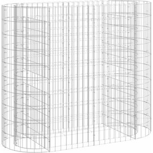 vidaXL - Gabion - plantenbak - verhoogd - 120x50x100 - cm - gegalvaniseerd - ijzer
