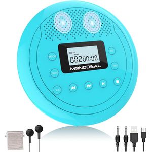 Draagbare CD-speler met luidspreker - Oplaadbare en compacte speler voor muziek en luisterboeken