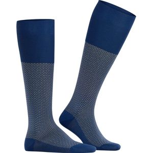 FALKE Uptown Tie heren kniekousen - blauw (royal blue) - Maat: 43-44