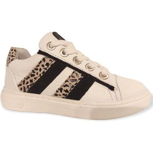 Jochie & Freaks Sneaker Fleur JF-23120 Leopard Wit