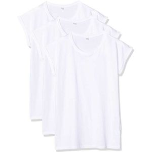 Build Your Brand By021a T-shirt Met Korte Mouwen 3 Eenheden Wit L Vrouw