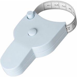 Fako Bijoux - Meetlint Lichaam - Omvang Lichaam Meter - Meetband - Omvangsmeetlint - Omtrekmeter - Lichaamsmeter - Lichaamsvetmeter - Tailor Measuring Tape - Body Mass Tape - 152cm - Blauw/Grijs