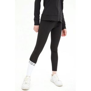 SCR. Dara - Winter Dames Sportbroek - Jogging legging - Steekzak met rits in tailleband - Zwart - Maat S