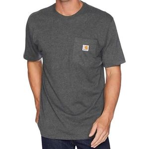 Carhartt K87 Pocket Short Sleeve Carbon Heather T-Shirt Heren