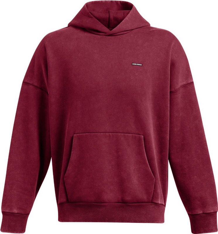 Under Armour - Ua Icon Hwt Flc Wash Os Hood - Hoodie - Cardinal