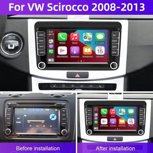 7inch Android 13 Auto Radio for VW Scirocco 2008-2013 | 2+32G GPS Navigatie Head Unit met Draadloos CarPlay/Android Auto, Bluetooth, WiFi, FM + Achteruitrijcamera