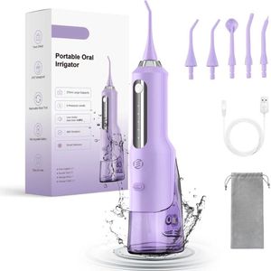 Equivera Waterflosser - Monddouche - Elektrisch Flosapperaat - Water Flosser - Waterflosser Draadloos - Water Flosser Draadloos - Draadloos en Oplaadbaar - Must have voor uw hygiëne!